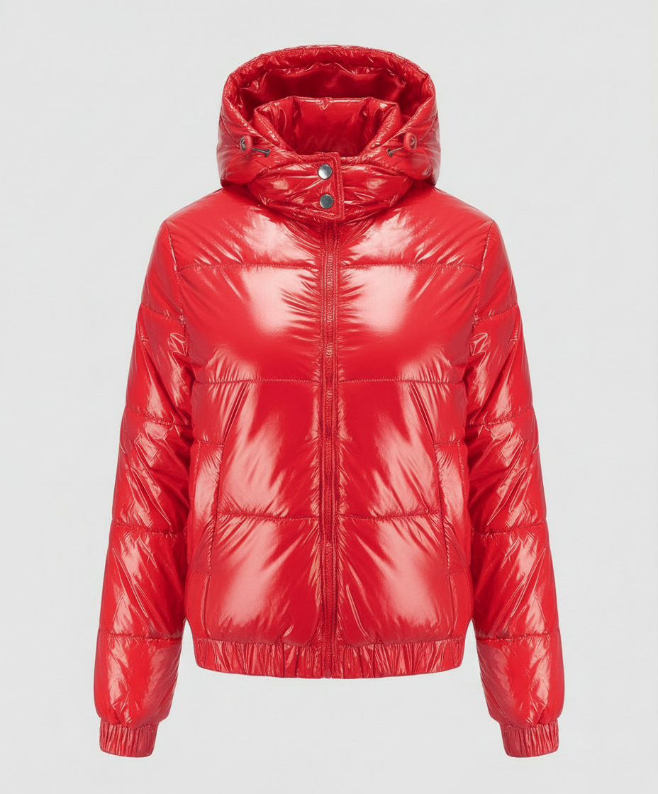 Hochglänzende Damen Steppjacke | R&B