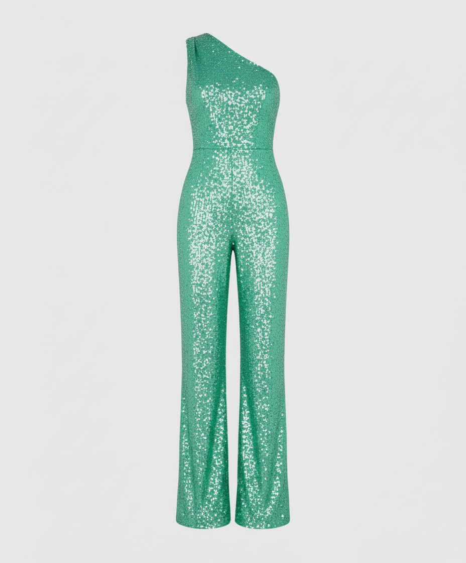 Moderner Pailletten Jumpsuit Damen | R&B