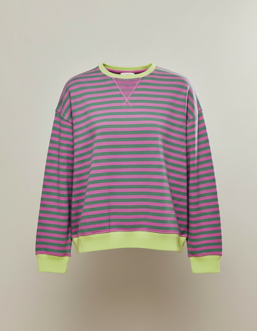 Gestreifter Oversized Pullover Damen | R&B