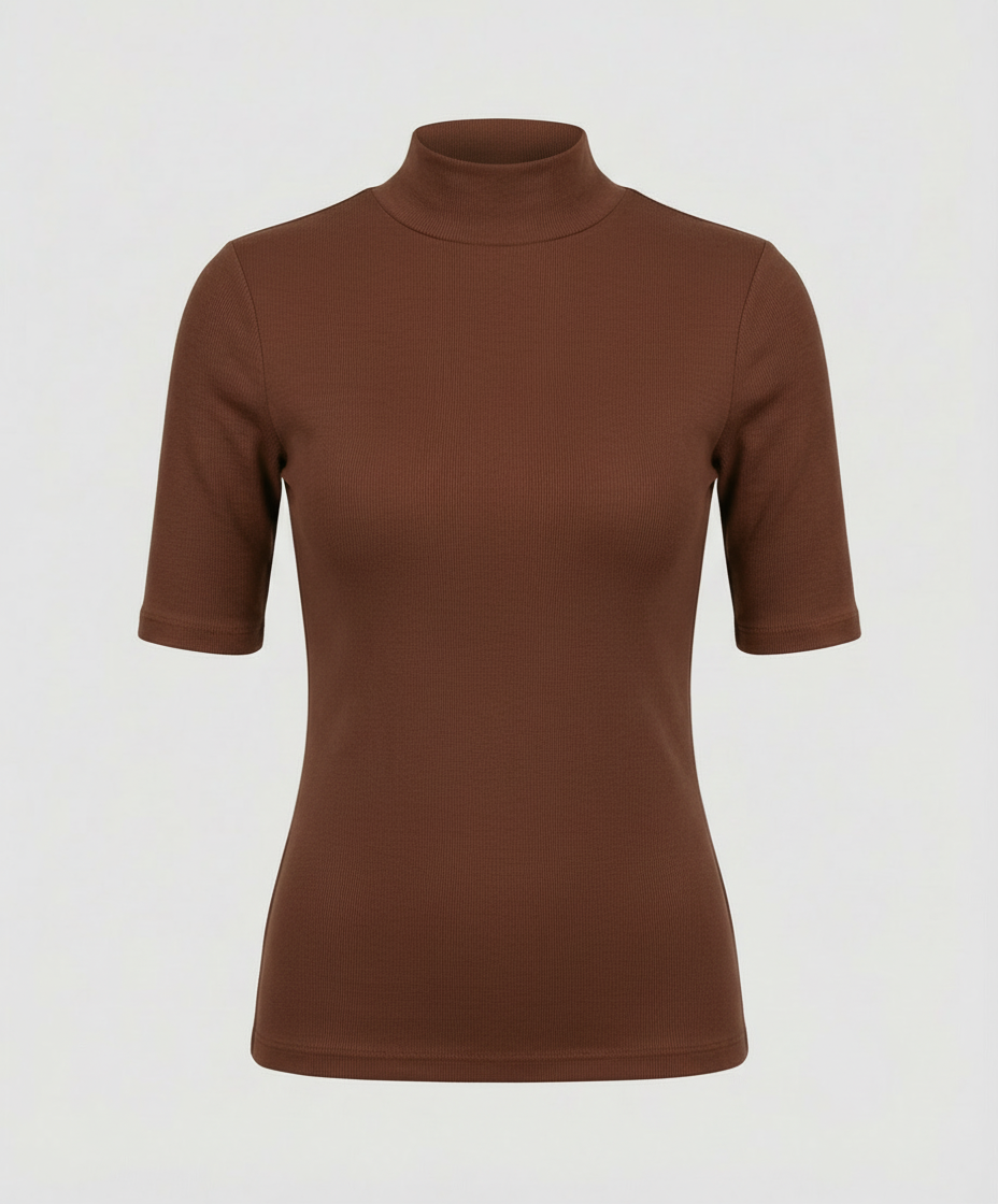 Feinstrick Nahtloser Rollkragenpullover Damen | R&B