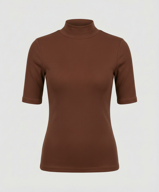 Feinstrick Nahtloser Rollkragenpullover Damen | R&B