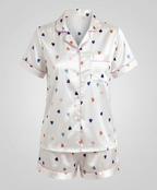Satin Komfort Pyjama Set Damen | R&B