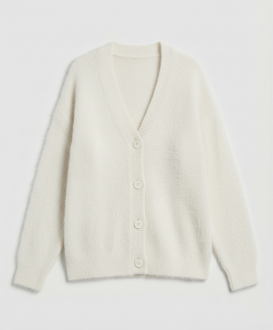 Kuschelige Mohair Strickjacke Damen | R&B
