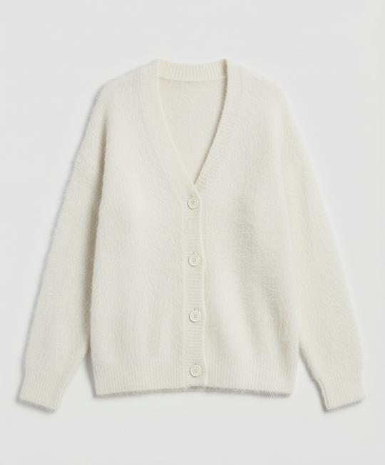Kuschelige Mohair Strickjacke Damen | R&B