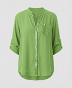 Glitzerbluse Damen Pailletten | R&B