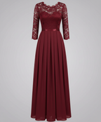 Elegantes Spitzen Brautjungfernkleid | R&B