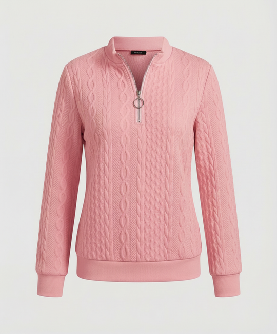 Strukturstrick Casual Pullover Damen | R&B