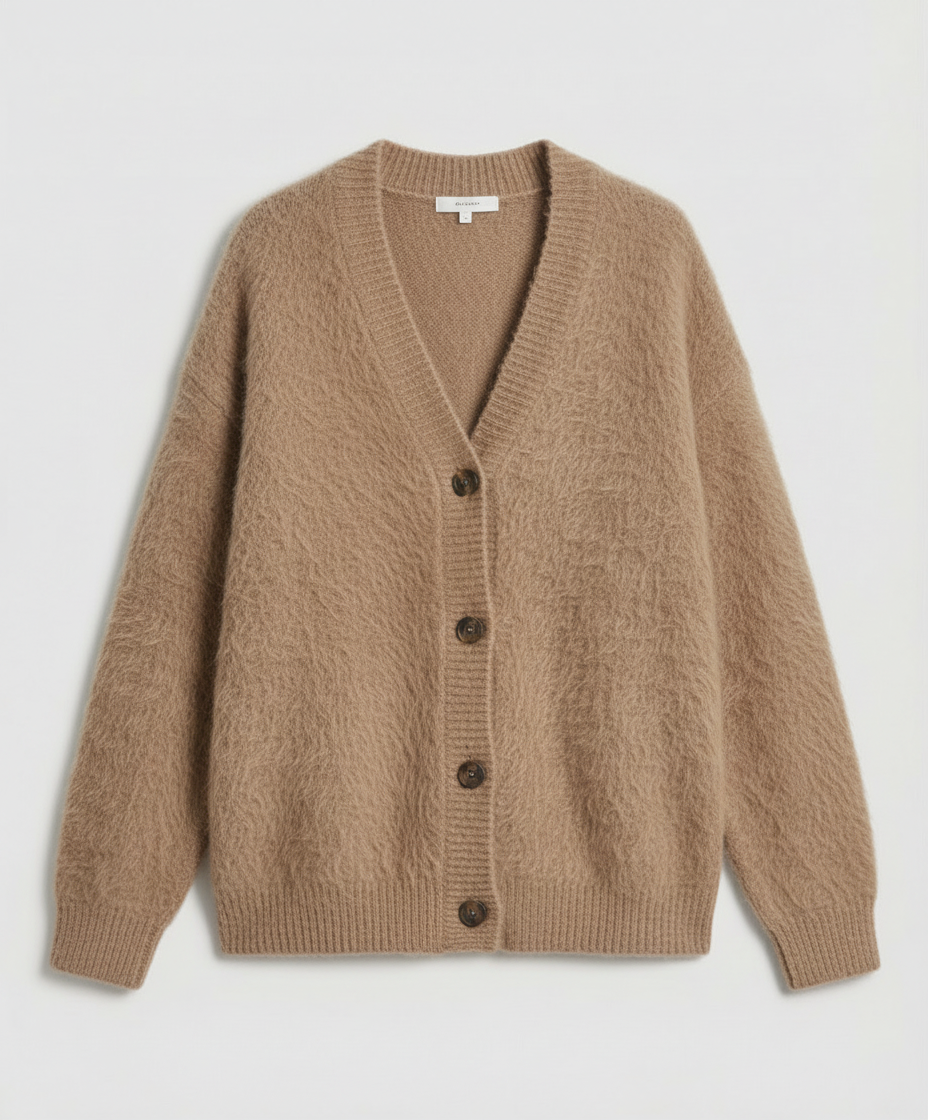 Kuschelige Mohair Strickjacke Damen | R&B