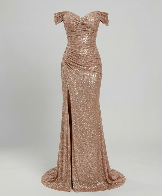 Elegantes Off Shoulder Abendkleid Damen | R&B