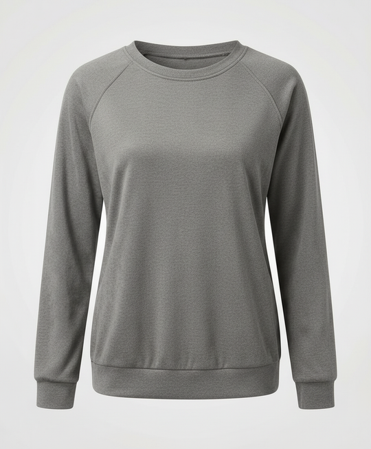 Bequemes Rundhals Sweatshirt Damen | R&B