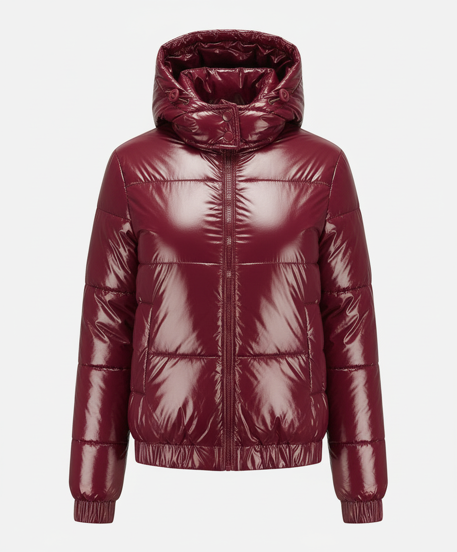 Hochglänzende Damen Steppjacke | R&B