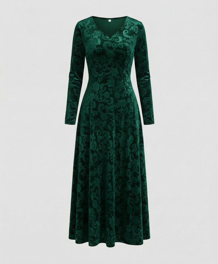 Figurschmeichelndes Ausgestelltes Kleid | R&B