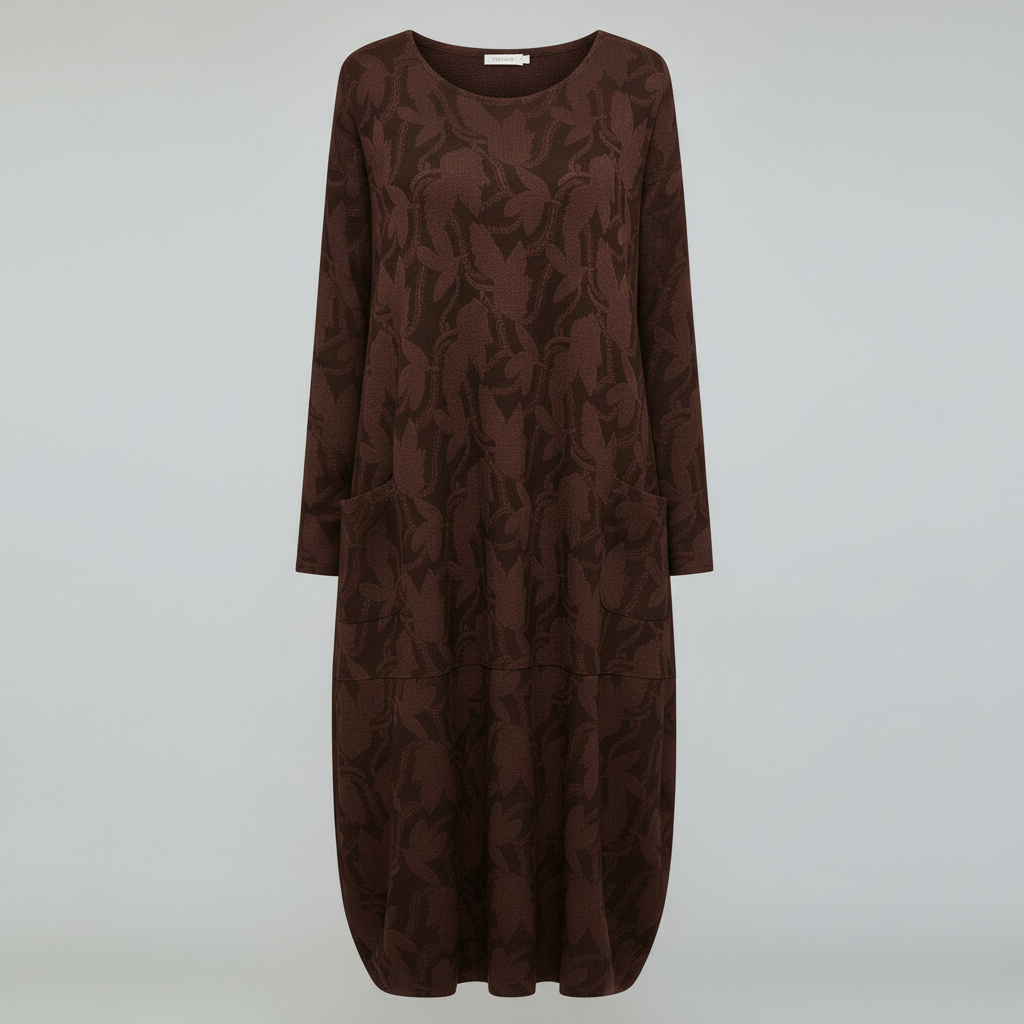Luxuriöses Winterkleid Druck Elegant Komfort | R&B