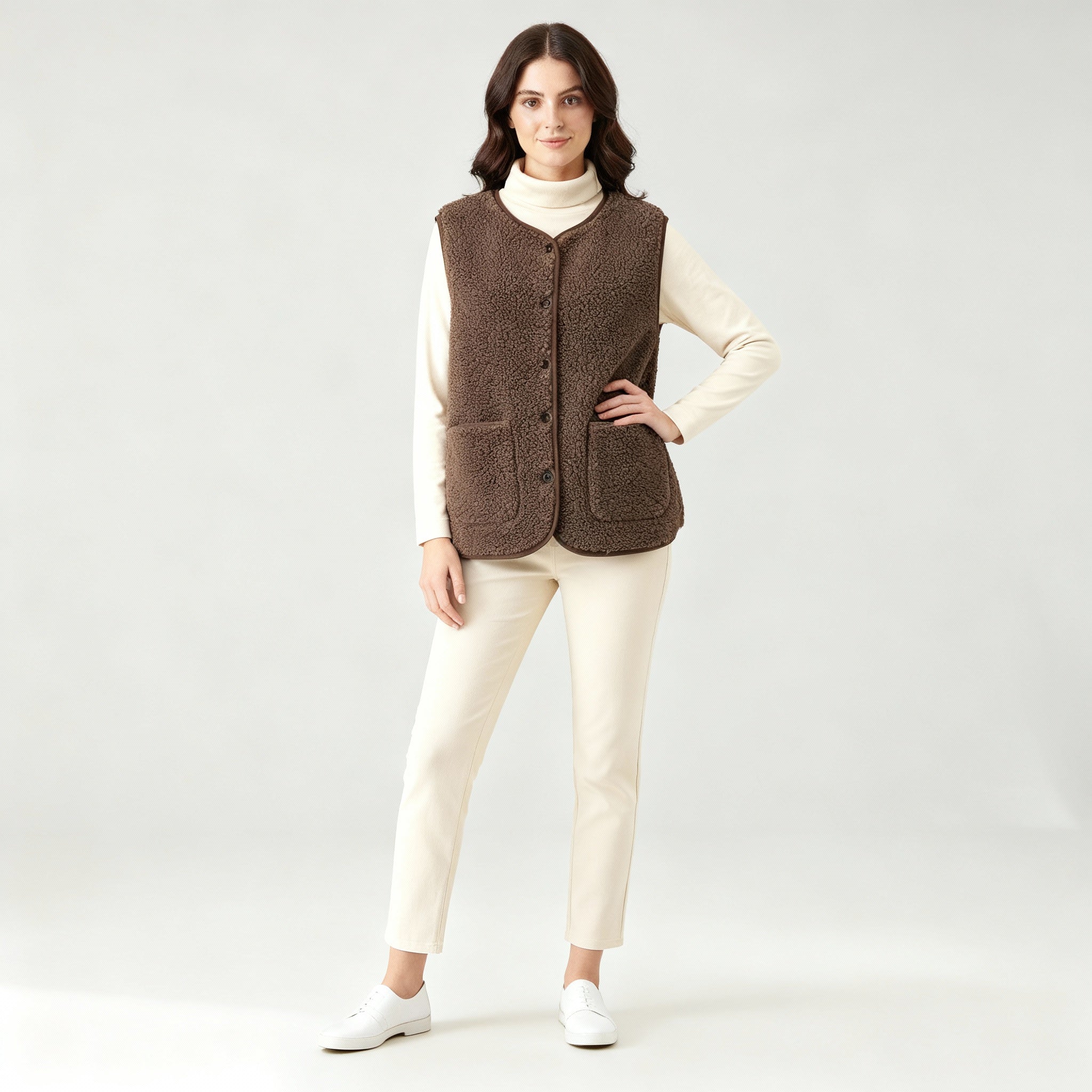 Winter Warme Elegante Fleece Weste Damen | R&B