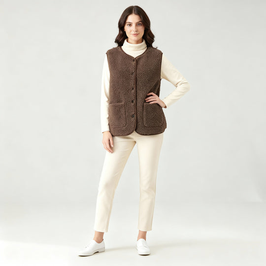 Winter Warme Elegante Fleece Weste Damen | R&B