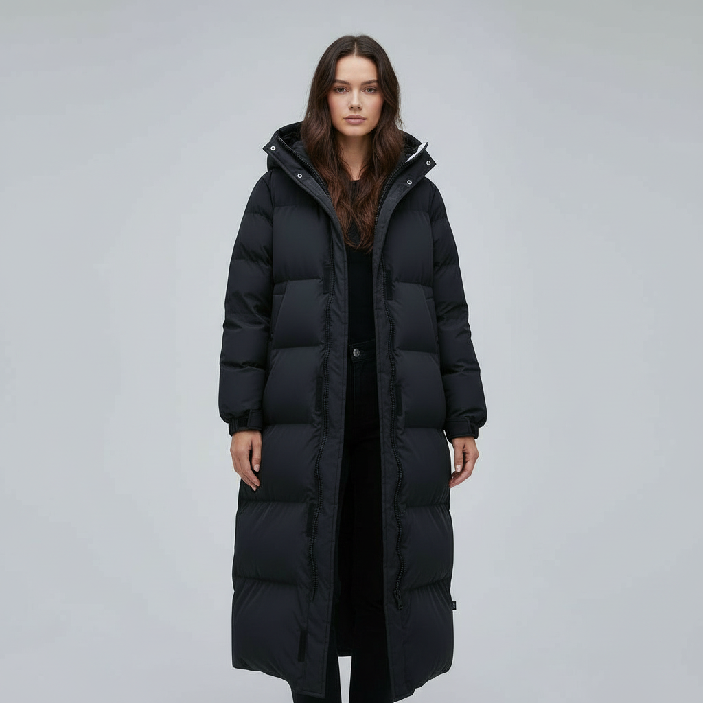 Winddichte Lange Winterjacke Damen | R&B