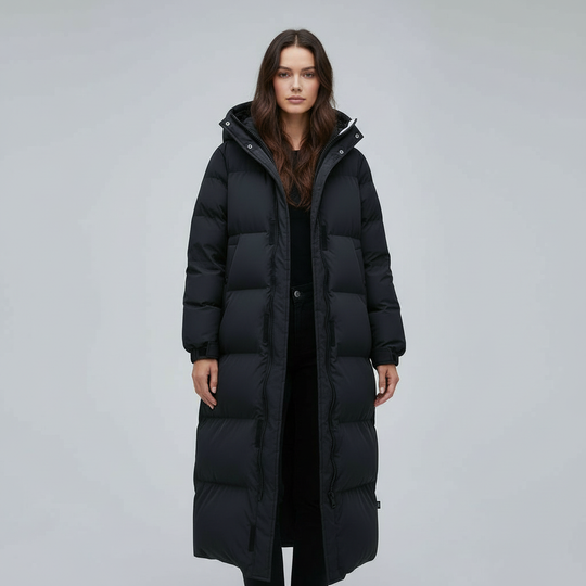 Winddichte Lange Winterjacke Damen | R&B