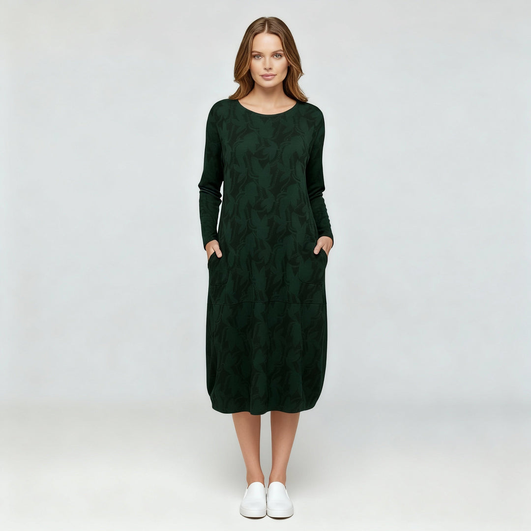 Luxuriöses Winterkleid Druck Elegant Komfort | R&B