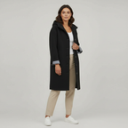 Eleganter Wintermantel Damen Komfort Langer Mantel Fleece | R&B