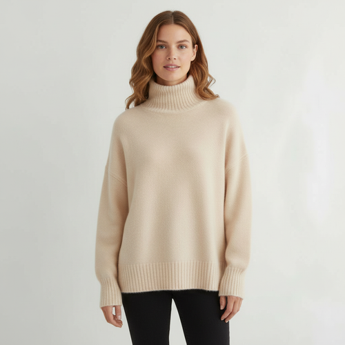 Rollkragenpullover Damen Komfort | R&B
