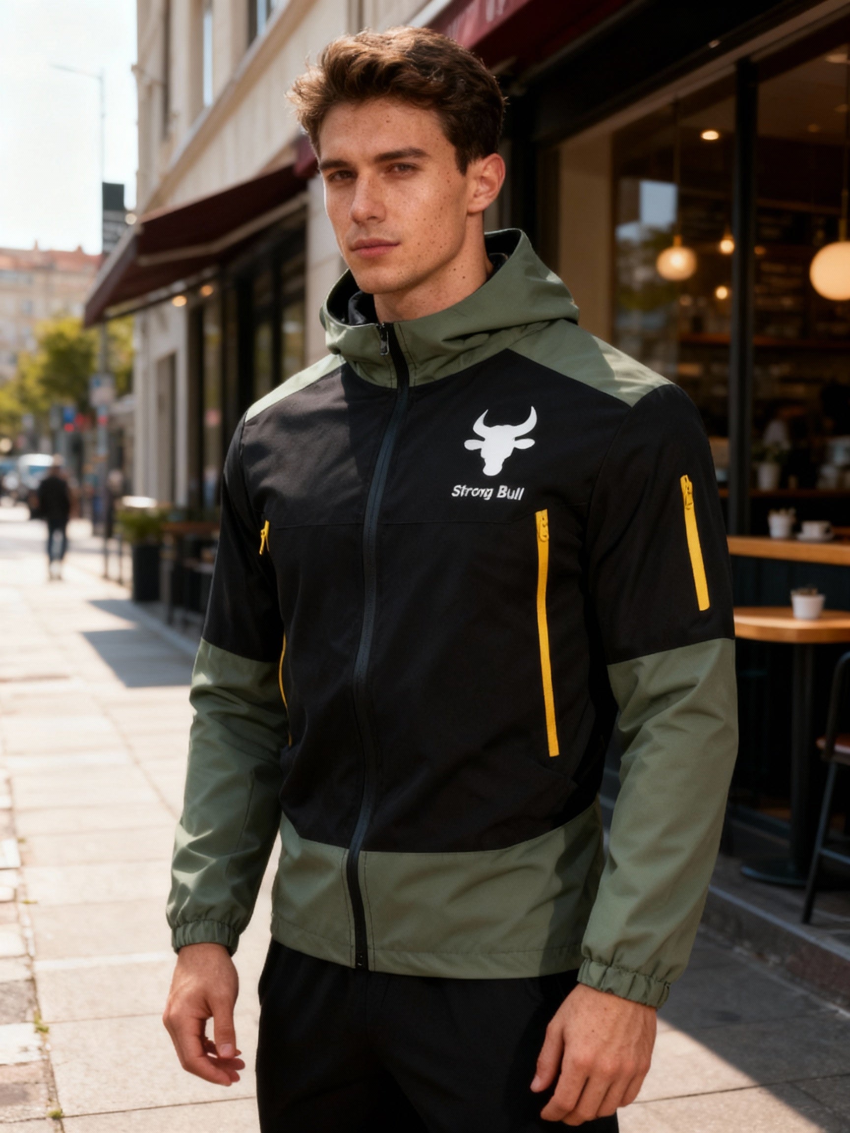 Herren funktionale Outdoor-Jacke R&B