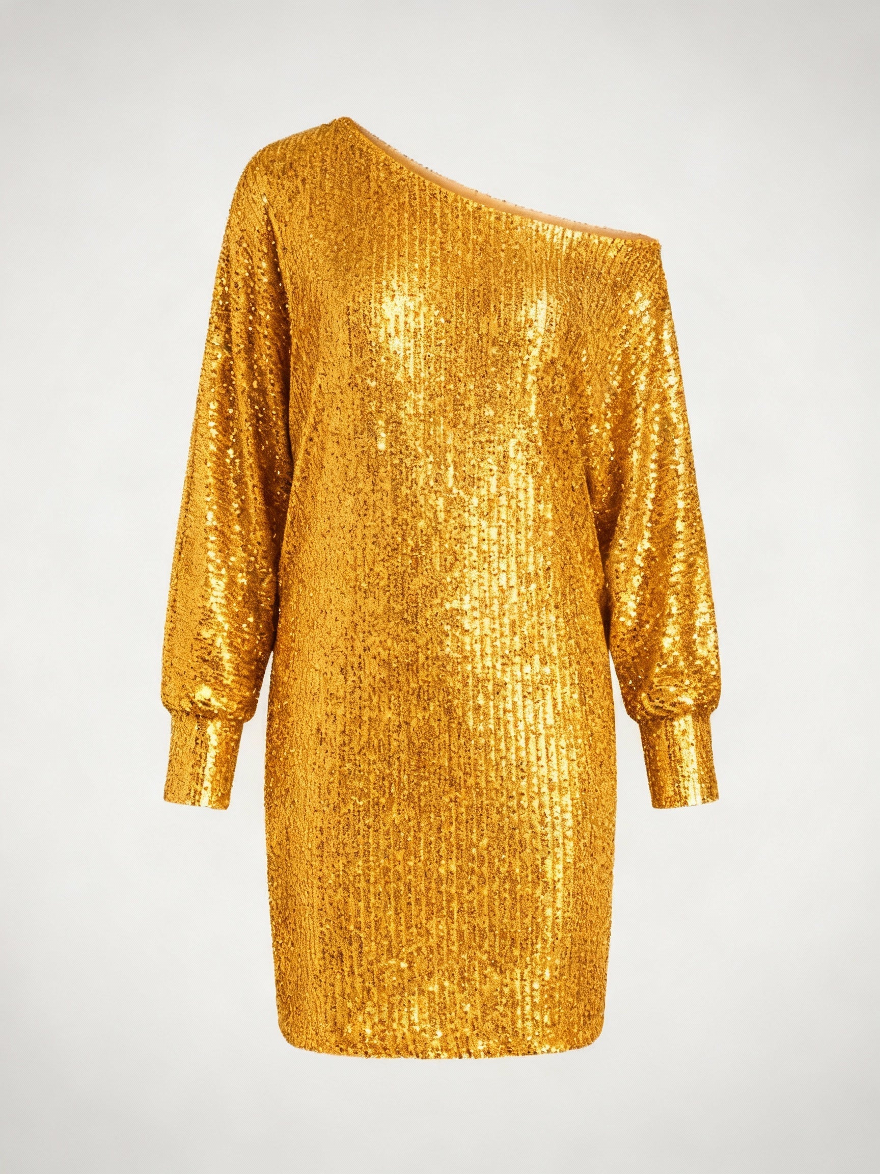 Glamouröses Kontrast Paillettenkleid Damen | R&B