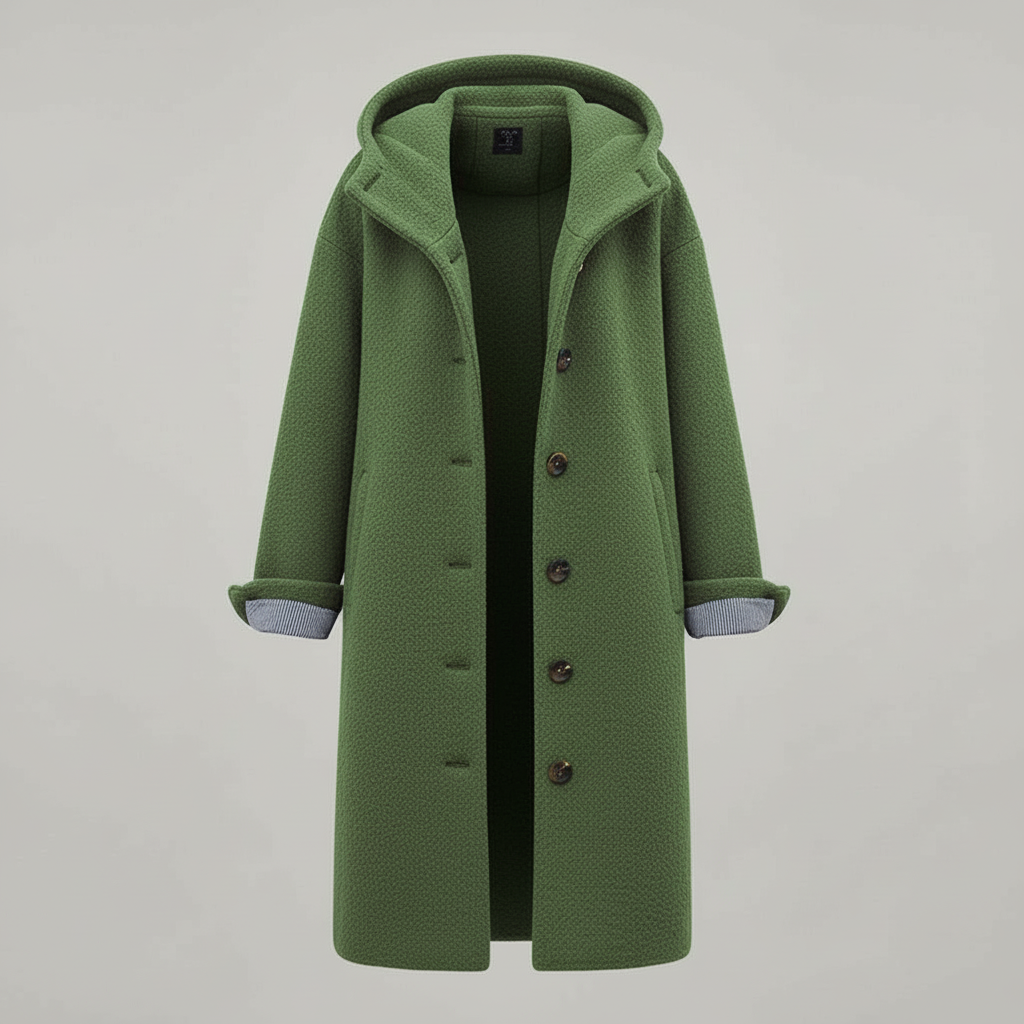 Eleganter Wintermantel Damen Komfort Langer Mantel Fleece | R&B