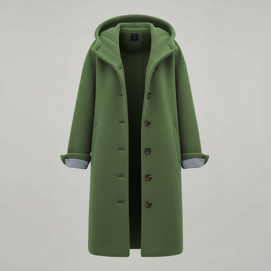 Eleganter Wintermantel Damen Komfort Langer Mantel Fleece | R&B