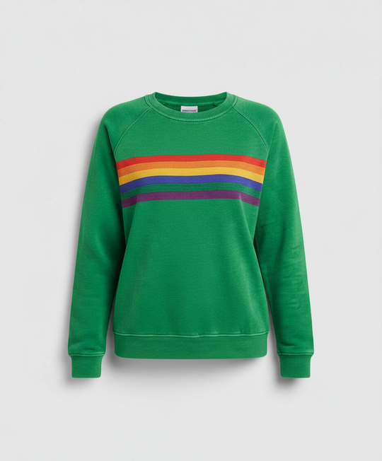 Weicher Regenbogen Pullover Damen | R&B