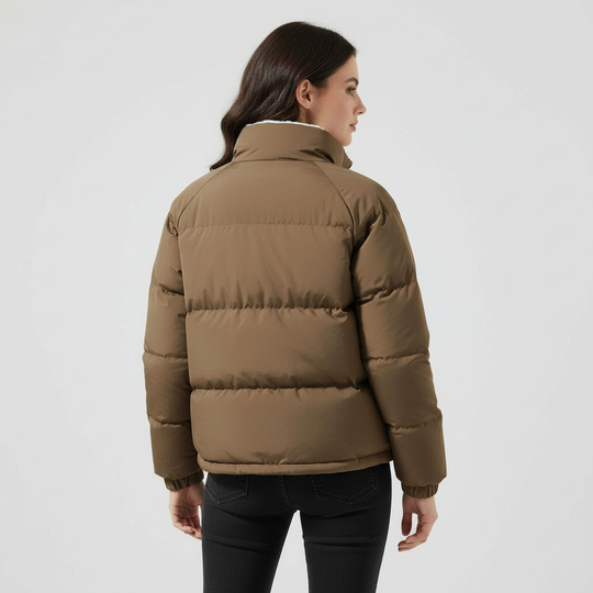 Warm Fleecegefüttert Leicht Pufferjacke Damen | R&B