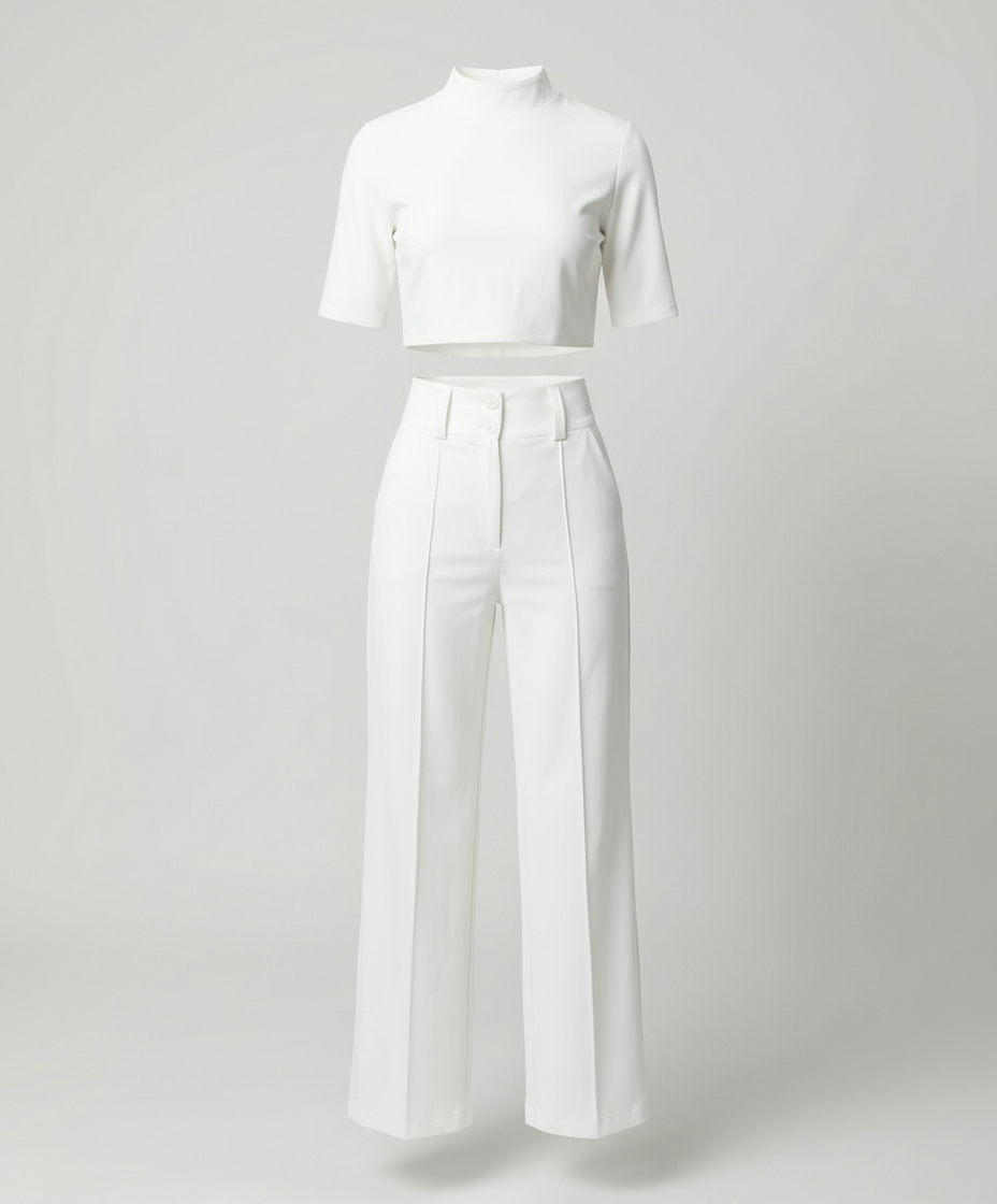 Heidi-Mode | Eleganz Tailliertes Herbst-Hosenset für Stilvolle Looks