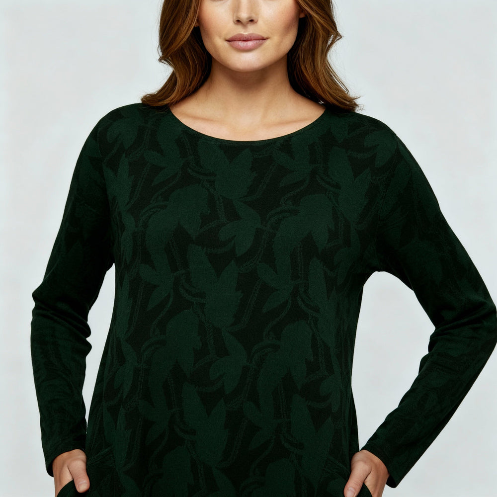 Luxuriöses Winterkleid Druck Elegant Komfort | R&B