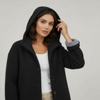 Eleganter Wintermantel Damen Komfort Langer Mantel Fleece | R&B