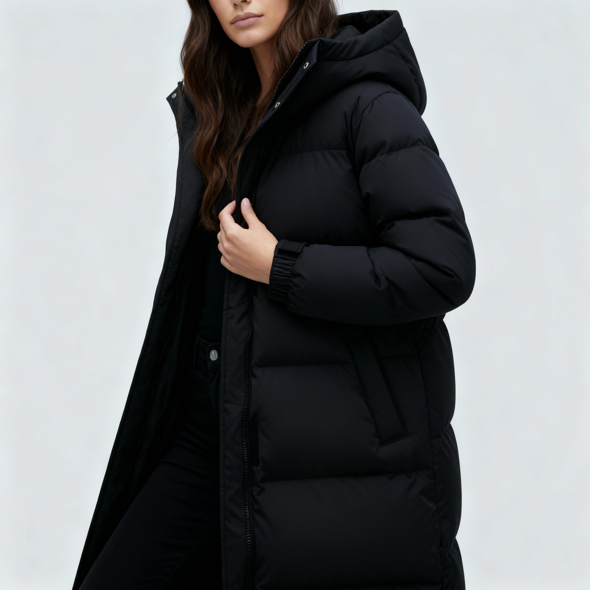 Winddichte Lange Winterjacke Damen | R&B