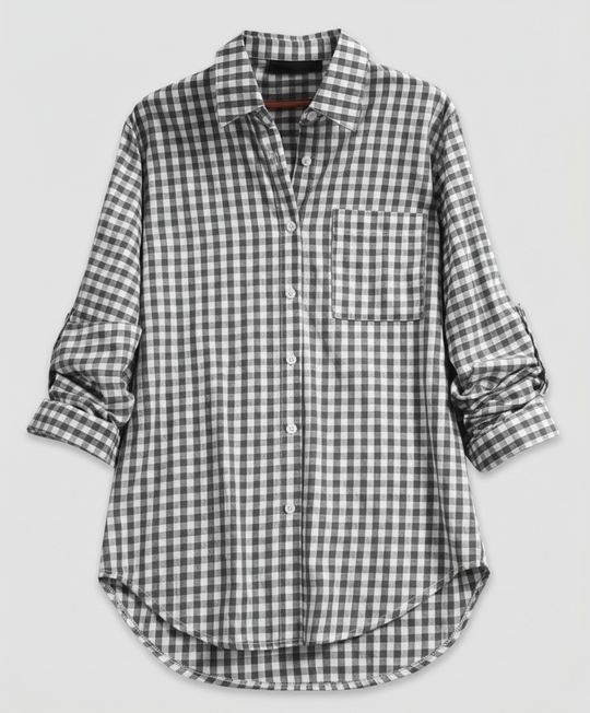 Damen Kariertes Hemd Oversize | R&B