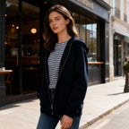 R&B | Moderne Damenjacke mit Kapuze für Stil und Komfort