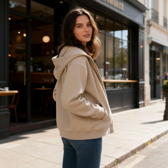 R&B | Moderne Damenjacke mit Kapuze für Stil und Komfort