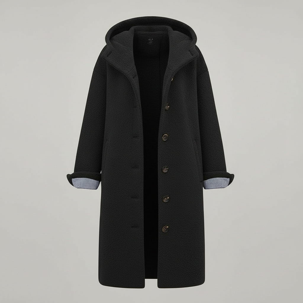 Eleganter Wintermantel Damen Komfort Langer Mantel Fleece | R&B