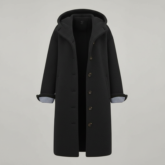 Eleganter Wintermantel Damen Komfort Langer Mantel Fleece | R&B