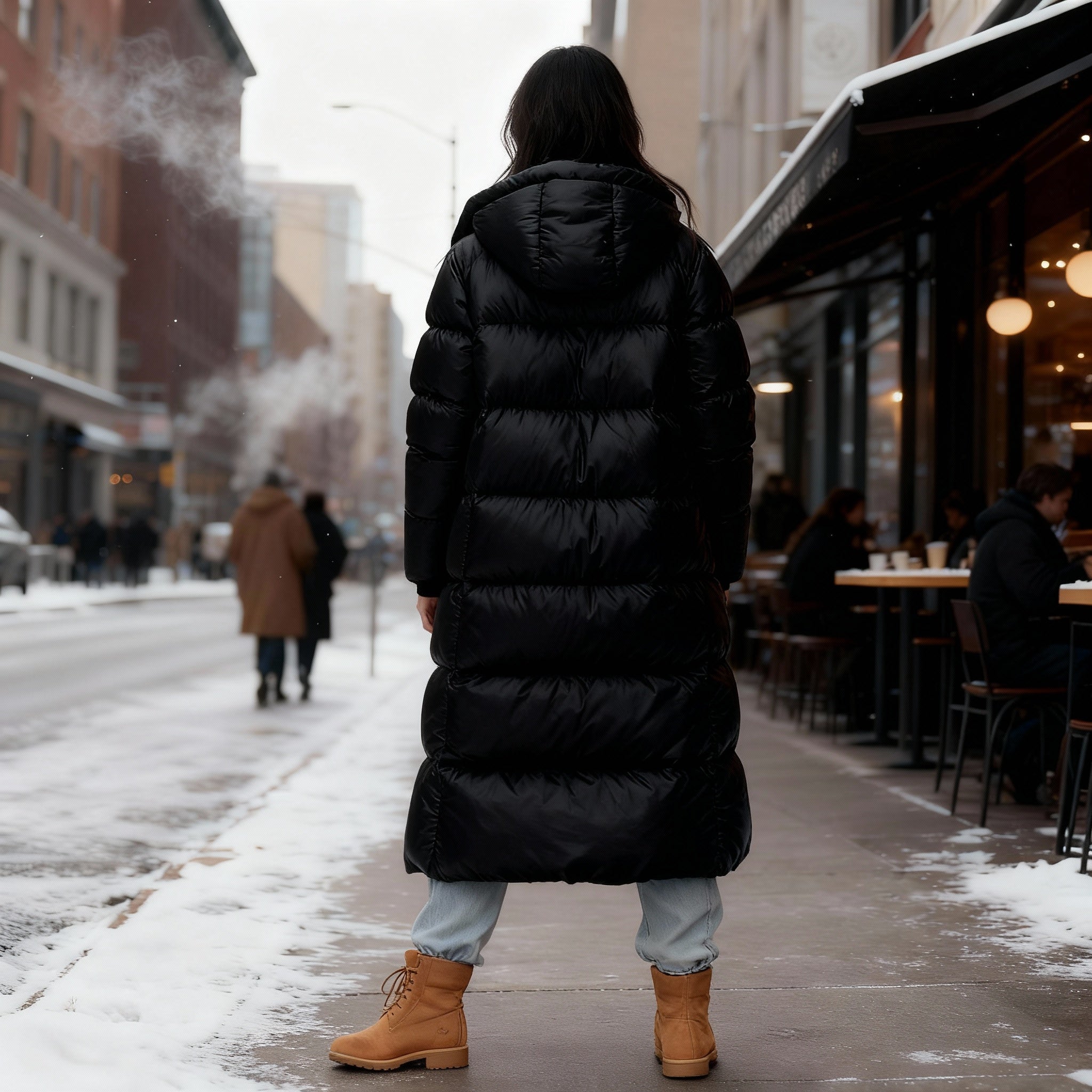 Thermo Daunen Winterjacke Damen Wasserdicht