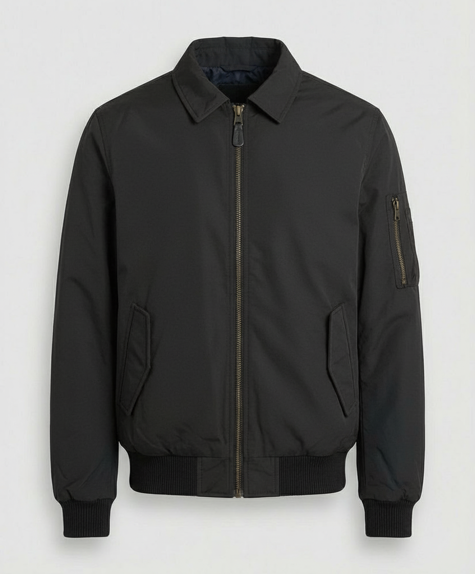 Retro Bomberjacke Cleanfit Style Gefüttert Kurz & Breit