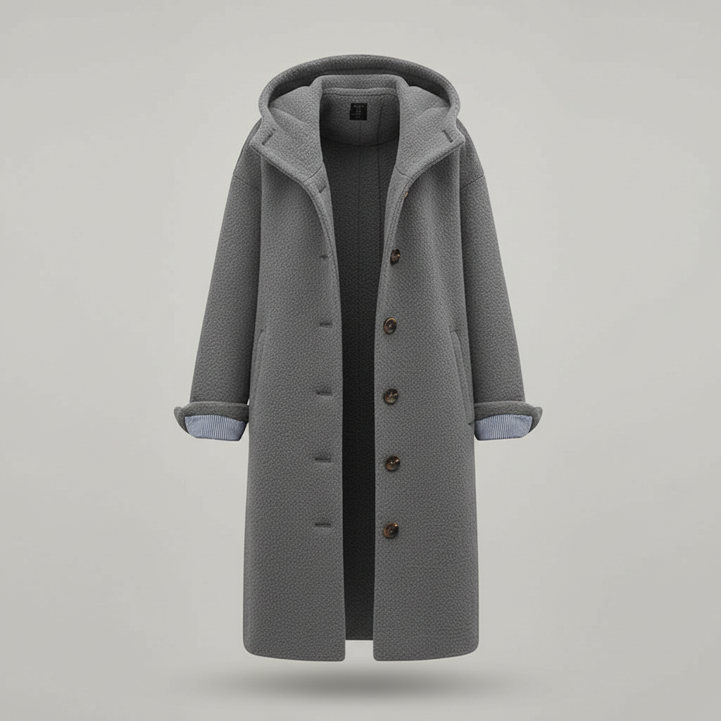 Eleganter Wintermantel Damen Komfort Langer Mantel Fleece | R&B