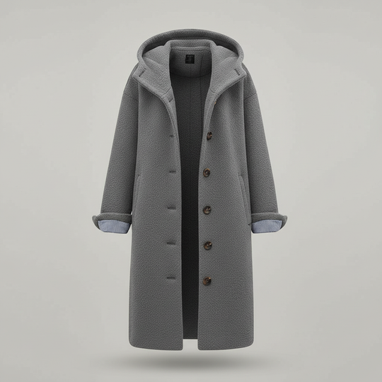 Eleganter Wintermantel Damen Komfort Langer Mantel Fleece | R&B