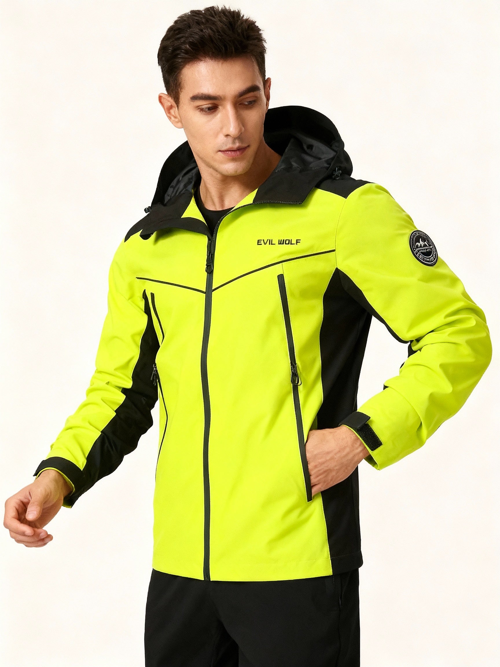 R&B | Outdoor-Jacke mit Reflektierendem Design – Wasserdicht & Sportlich
