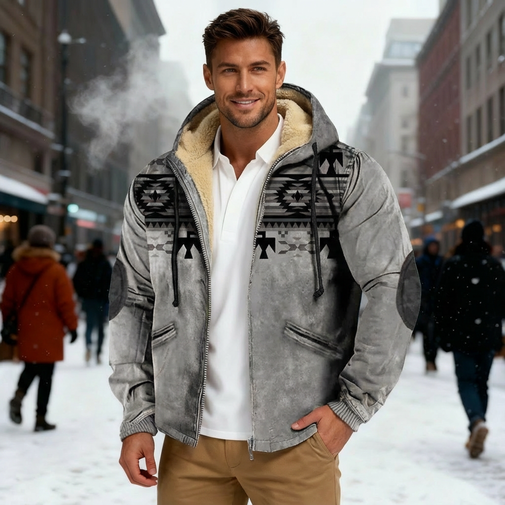 R&B | Kapuzenjacke mit Tribal Print