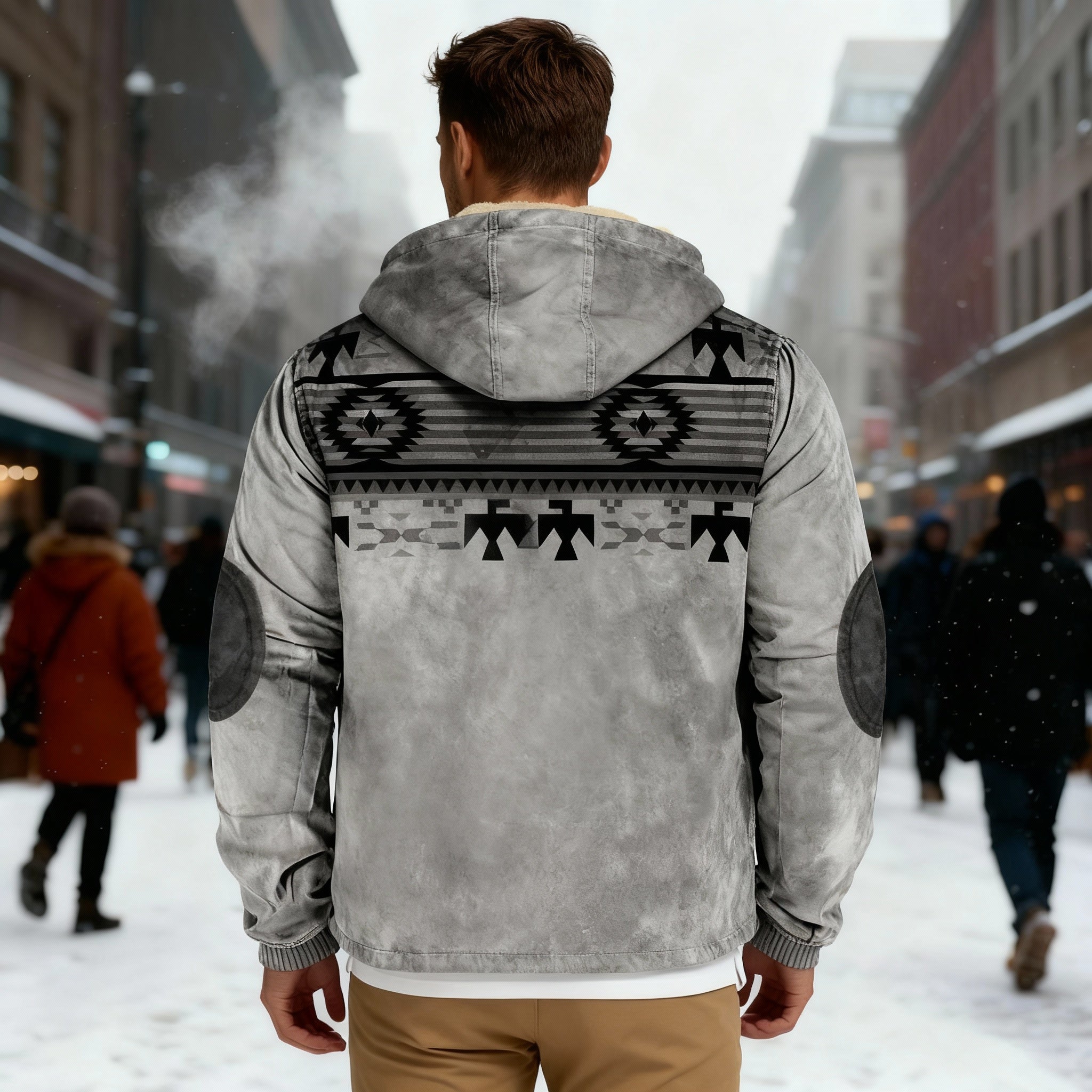 R&B | Kapuzenjacke mit Tribal Print