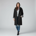 Warmer Damen Fleece Mantel Hoodie