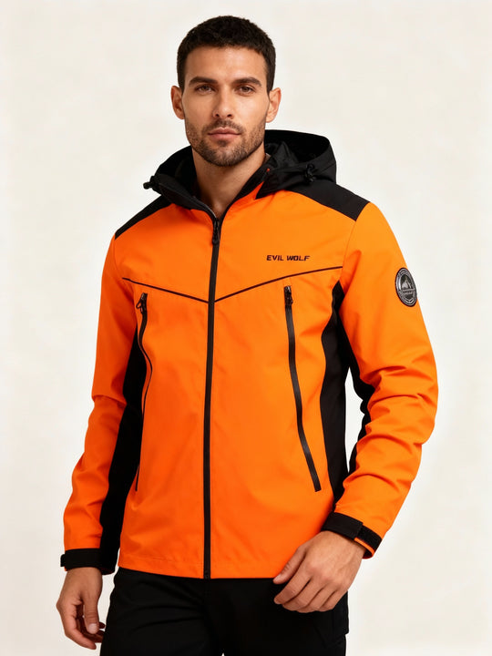 R&B | Outdoor-Jacke mit Reflektierendem Design – Wasserdicht & Sportlich