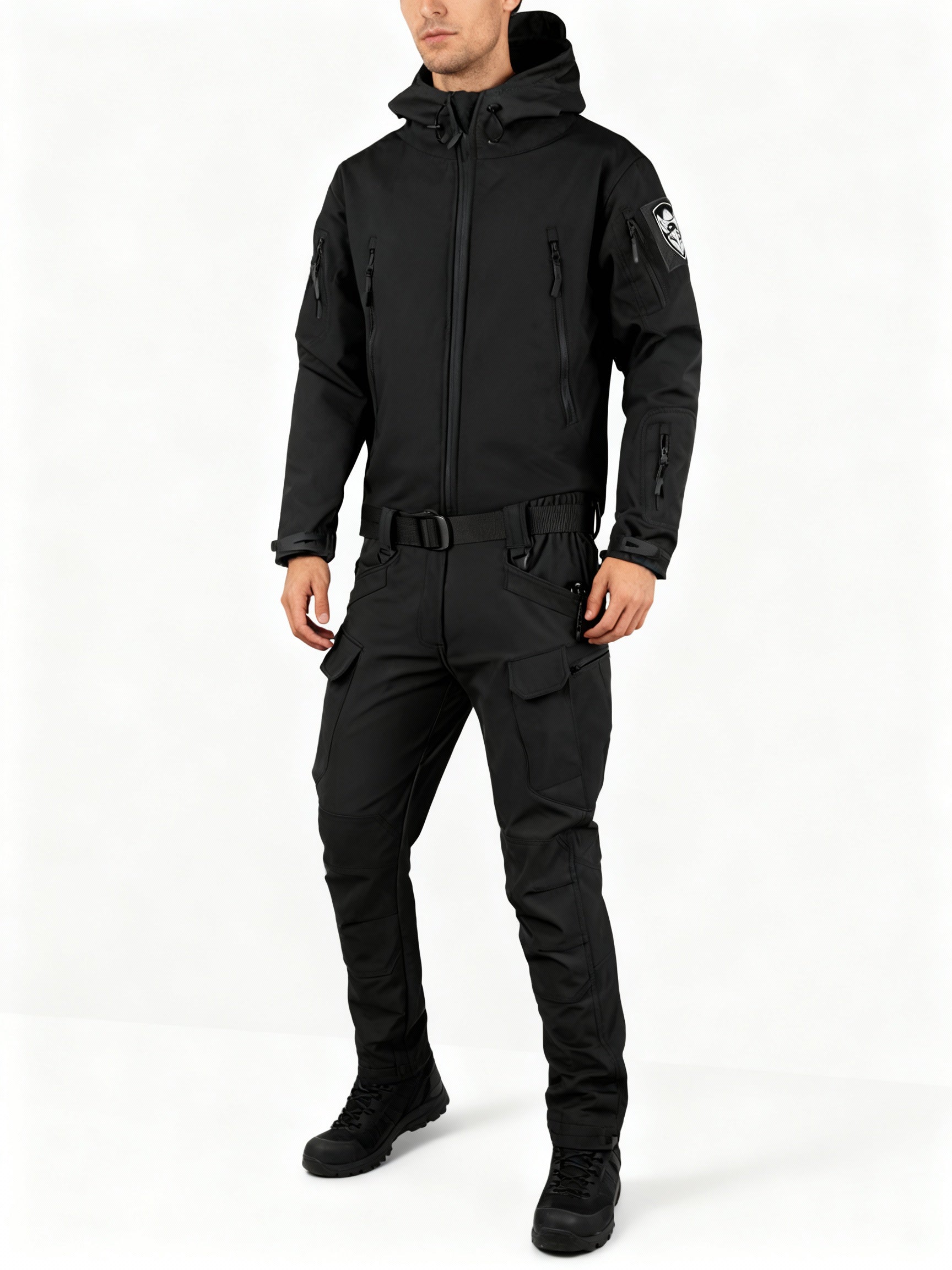 Herren multifunktionale Jacke mit Fleece-Innenfutter und Reißverschluss – R&B
