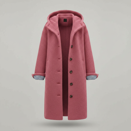 Eleganter Wintermantel Damen Komfort Langer Mantel Fleece | R&B